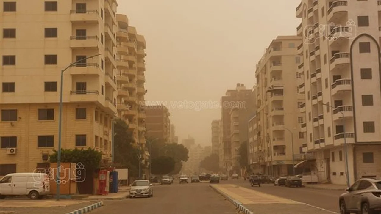 انعدام الرؤية.. عاصفة ترابية قوية تغطي سماء محافظة مطروح خلال الساعات الحالية